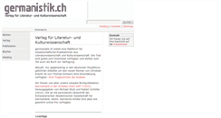 Desktop Screenshot of germanistik.ch