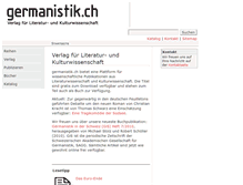 Tablet Screenshot of germanistik.ch